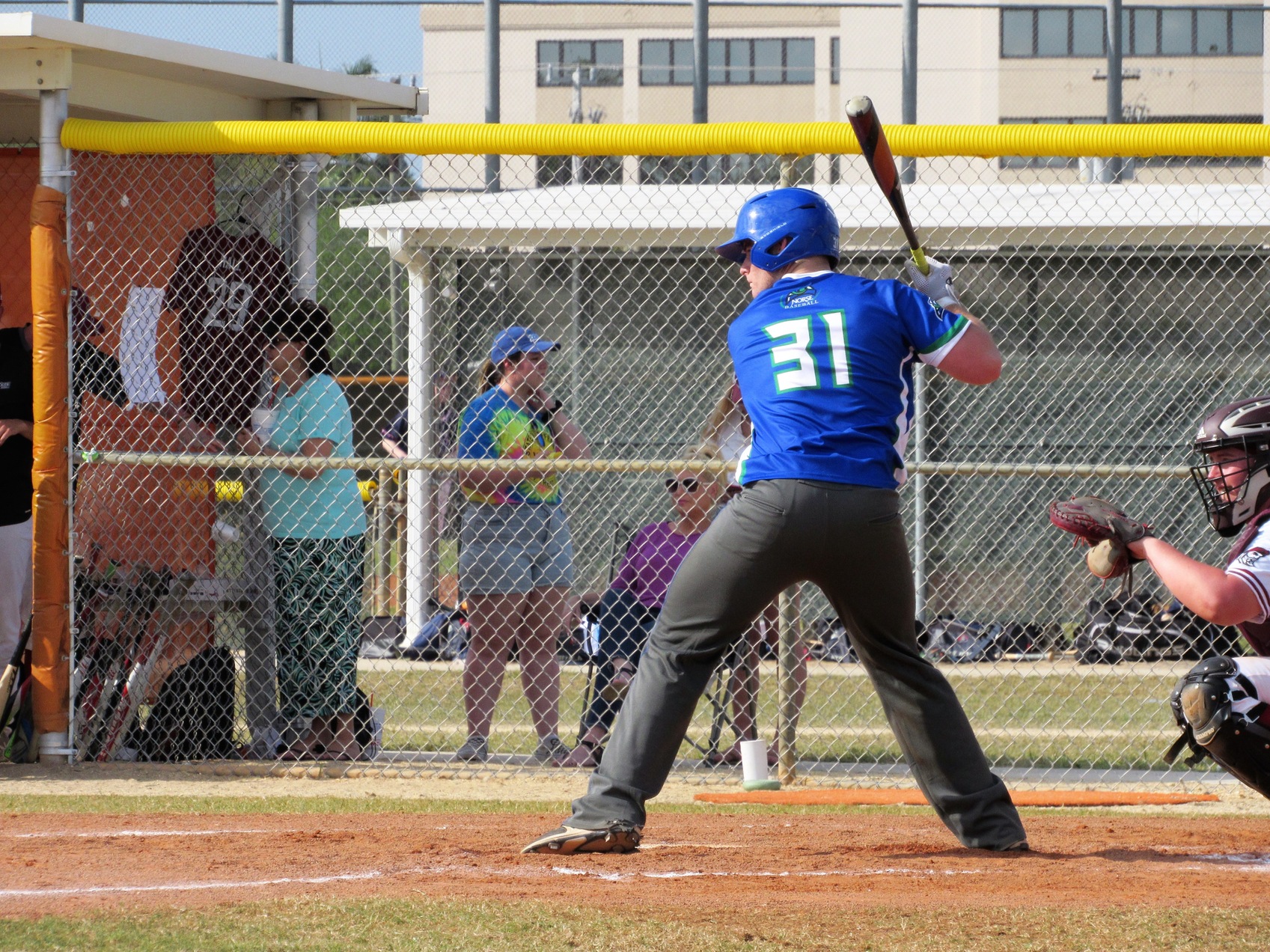 Flynn Morrison at bat