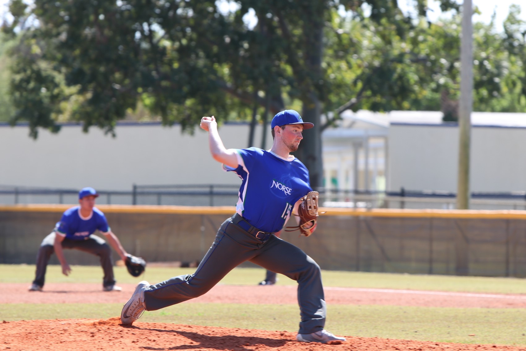 Justin Popelka about to release a pitch