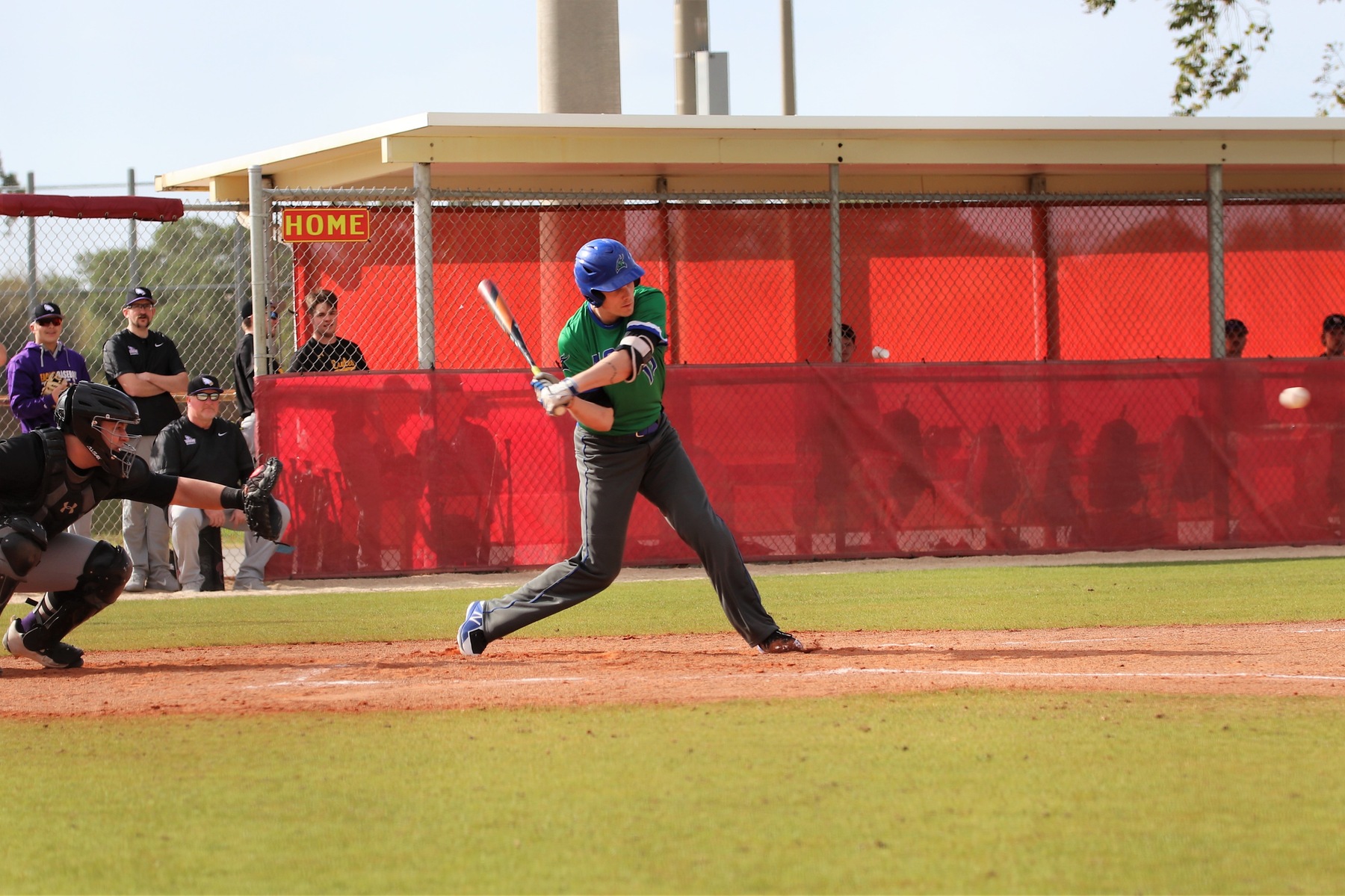 Tanner Halvorson mid swing