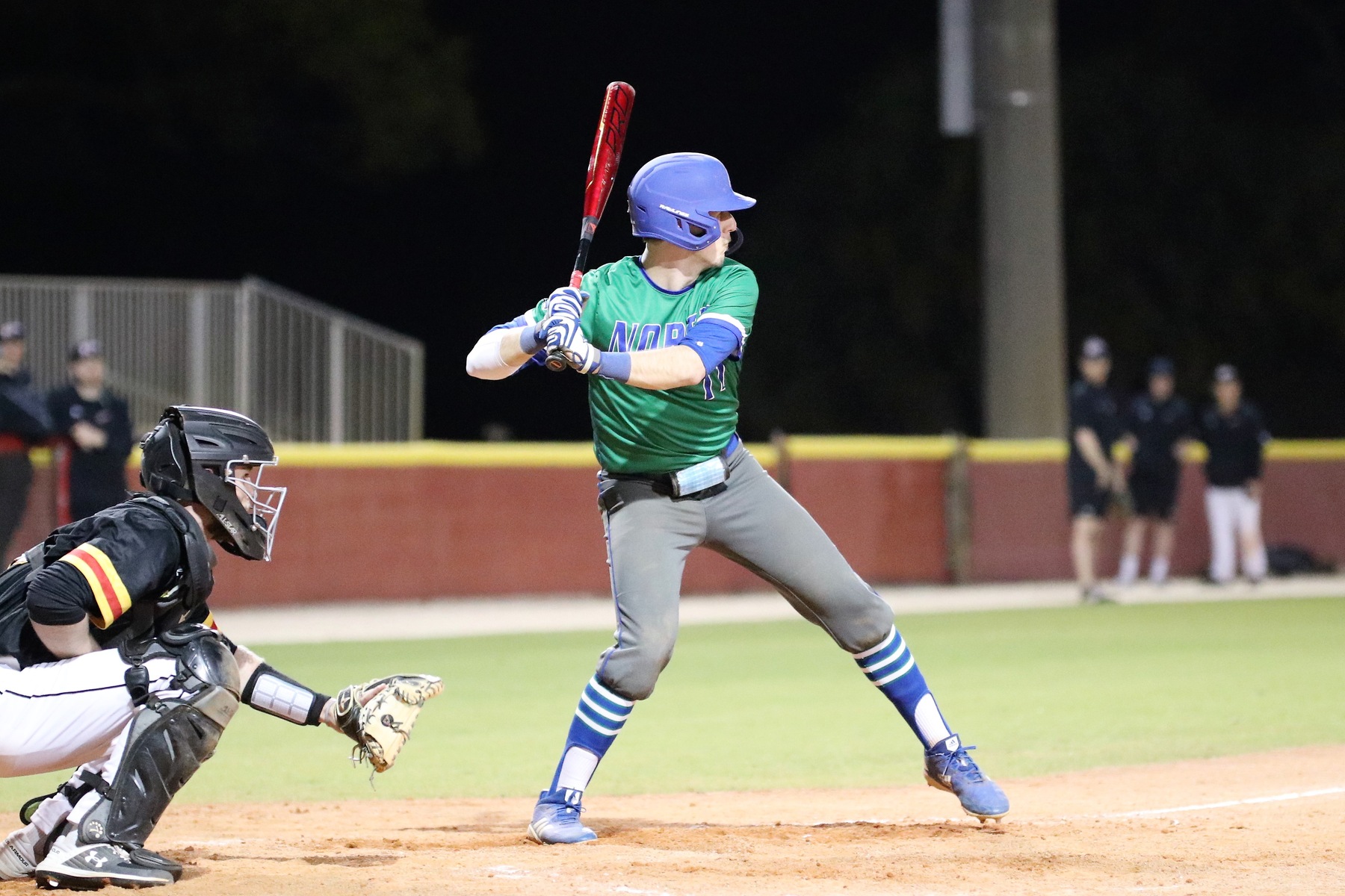 Jeff Allen at the plate