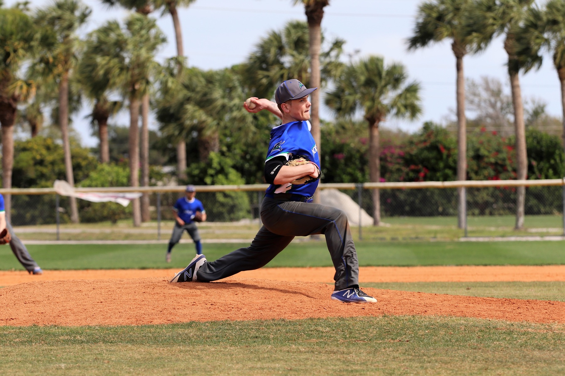 Tanner Halvorson delivers a pitch