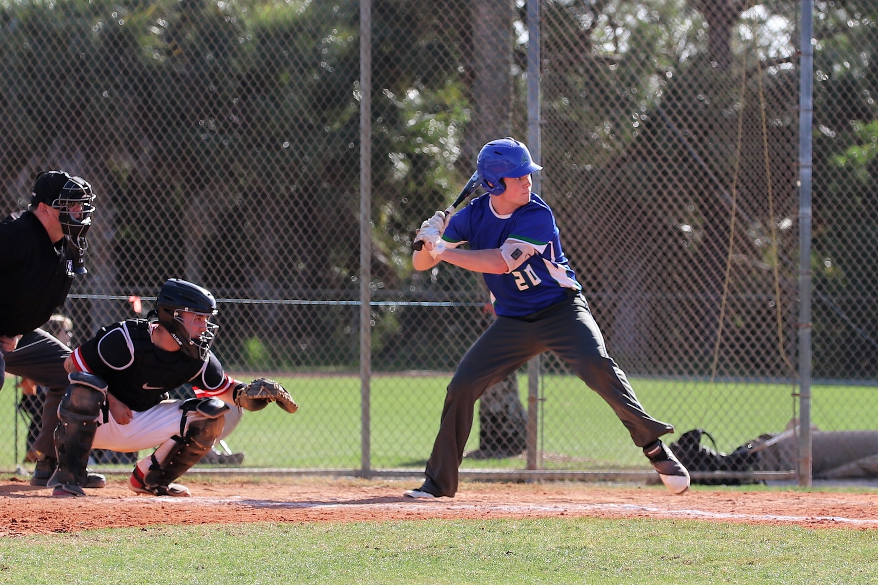 Jared Crow set to swing at a pitch